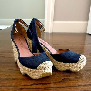 BCBGMaxAzria Espadrille wedge sandals